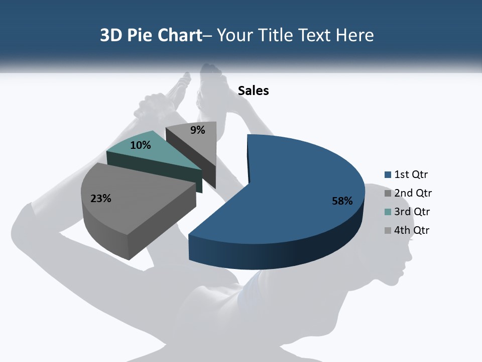 A Woman Is Doing A Yoga Pose With Her Hands In The Air PowerPoint Template