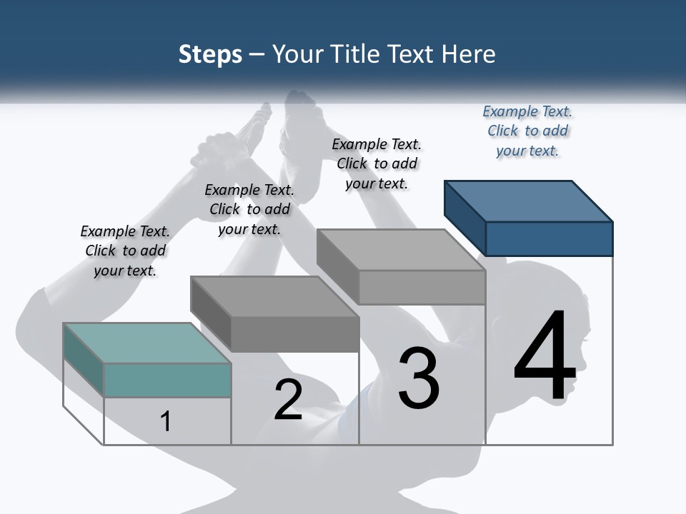 A Woman Is Doing A Yoga Pose With Her Hands In The Air PowerPoint Template