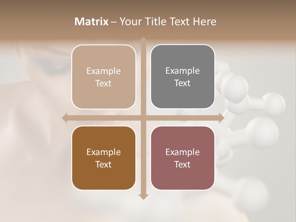 A Beautiful Woman With Her Eyes Closed And A Lot Of Bubbles Coming Out Of Her PowerPoint Template