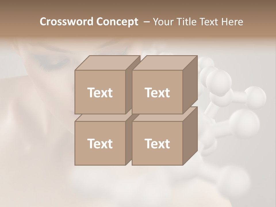 A Beautiful Woman With Her Eyes Closed And A Lot Of Bubbles Coming Out Of Her PowerPoint Template