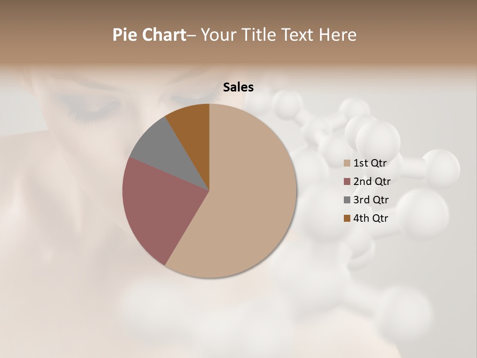 A Beautiful Woman With Her Eyes Closed And A Lot Of Bubbles Coming Out Of Her PowerPoint Template