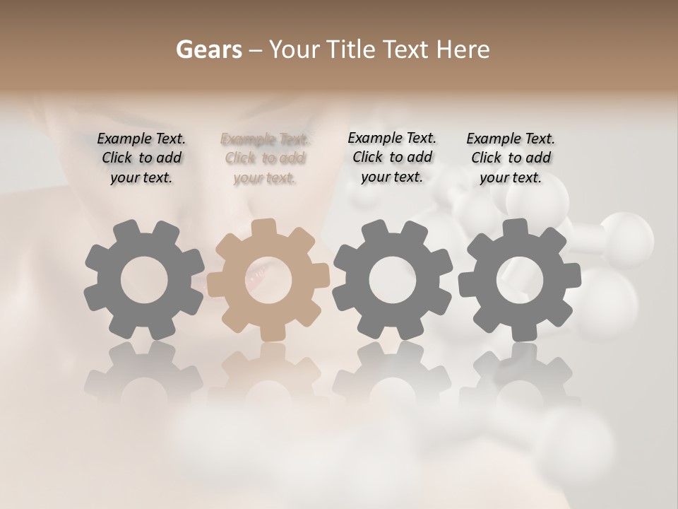 A Beautiful Woman With Her Eyes Closed And A Lot Of Bubbles Coming Out Of Her PowerPoint Template