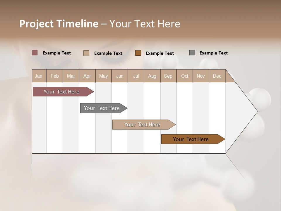 A Beautiful Woman With Her Eyes Closed And A Lot Of Bubbles Coming Out Of Her PowerPoint Template
