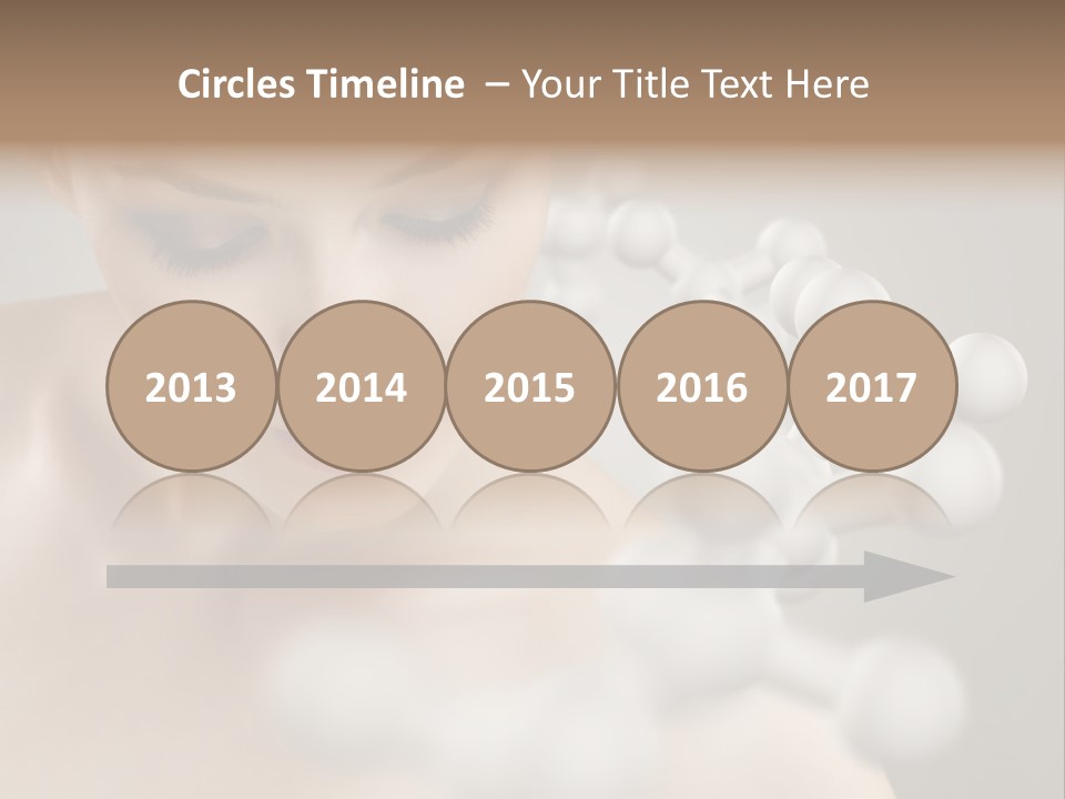 A Beautiful Woman With Her Eyes Closed And A Lot Of Bubbles Coming Out Of Her PowerPoint Template