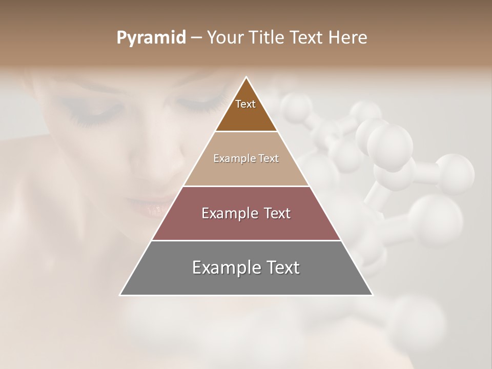 A Beautiful Woman With Her Eyes Closed And A Lot Of Bubbles Coming Out Of Her PowerPoint Template