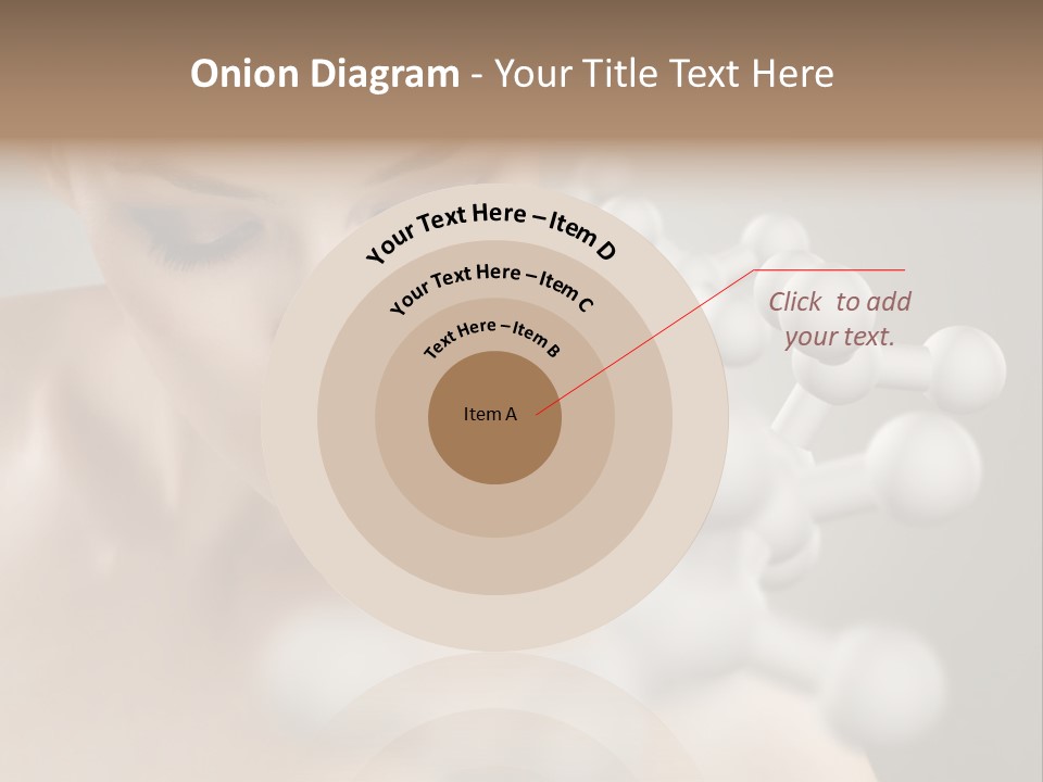 A Beautiful Woman With Her Eyes Closed And A Lot Of Bubbles Coming Out Of Her PowerPoint Template