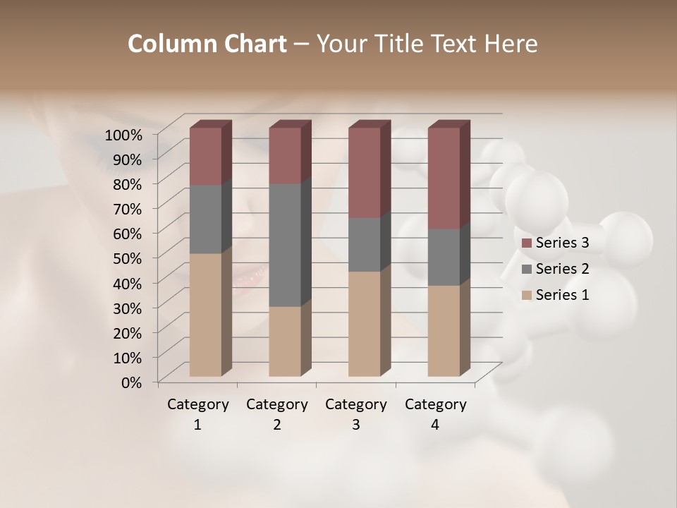 A Beautiful Woman With Her Eyes Closed And A Lot Of Bubbles Coming Out Of Her PowerPoint Template