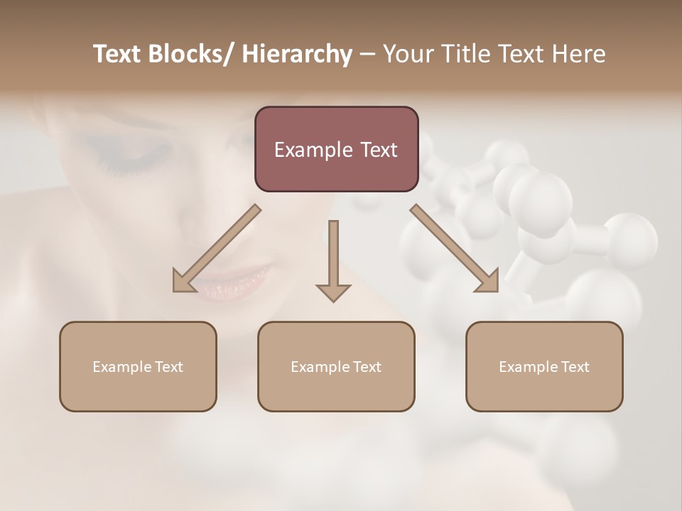 A Beautiful Woman With Her Eyes Closed And A Lot Of Bubbles Coming Out Of Her PowerPoint Template