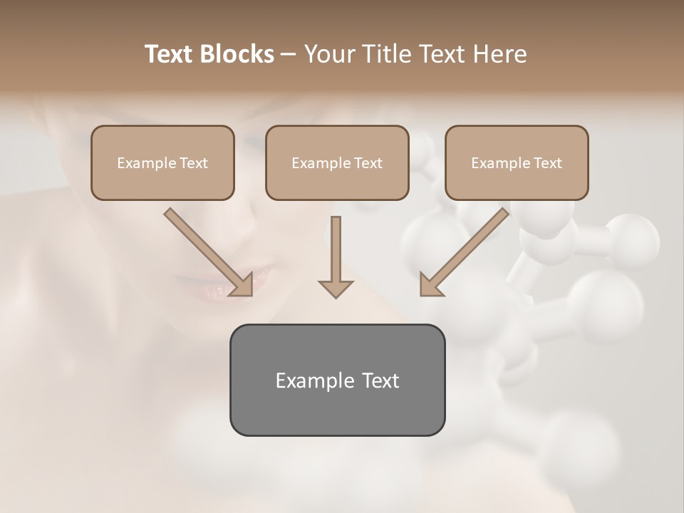 A Beautiful Woman With Her Eyes Closed And A Lot Of Bubbles Coming Out Of Her PowerPoint Template