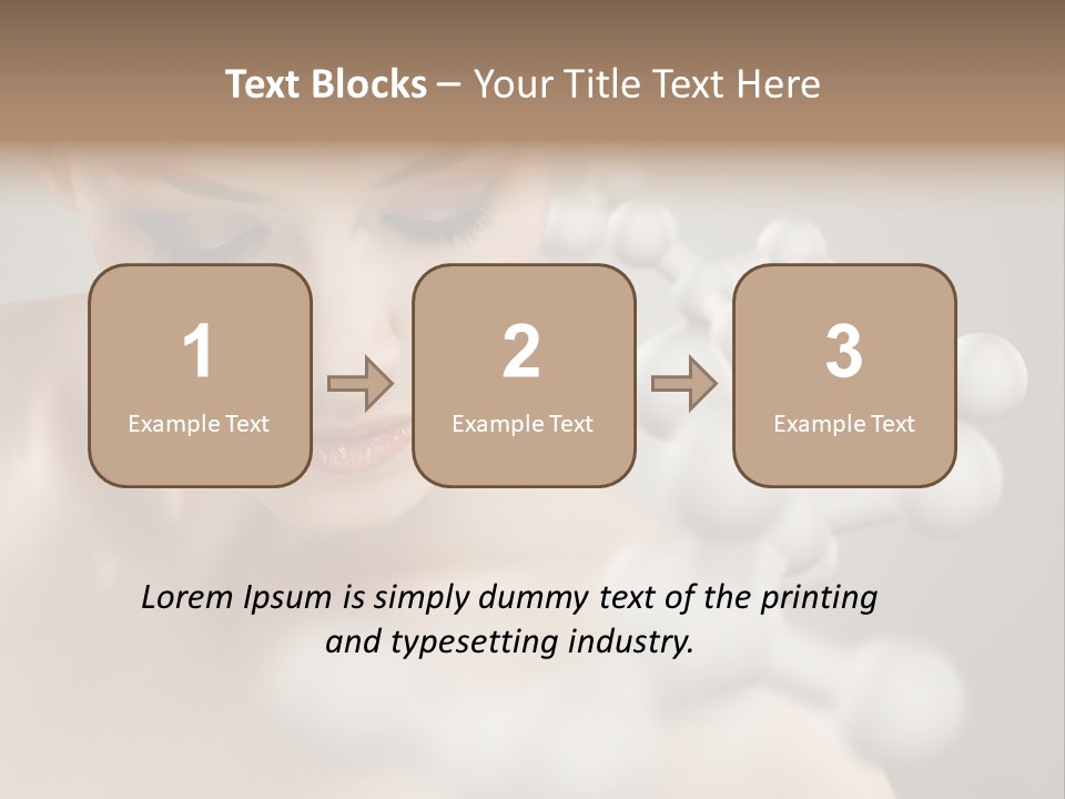 A Beautiful Woman With Her Eyes Closed And A Lot Of Bubbles Coming Out Of Her PowerPoint Template