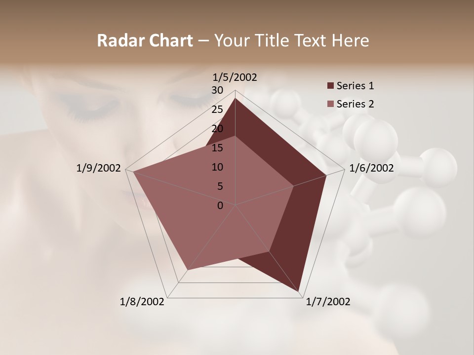 A Beautiful Woman With Her Eyes Closed And A Lot Of Bubbles Coming Out Of Her PowerPoint Template