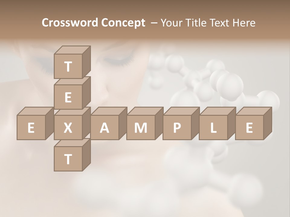 A Beautiful Woman With Her Eyes Closed And A Lot Of Bubbles Coming Out Of Her PowerPoint Template