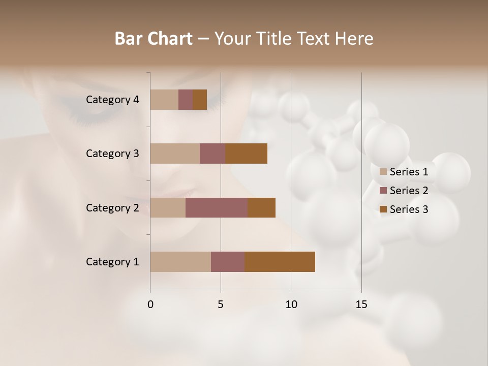 A Beautiful Woman With Her Eyes Closed And A Lot Of Bubbles Coming Out Of Her PowerPoint Template