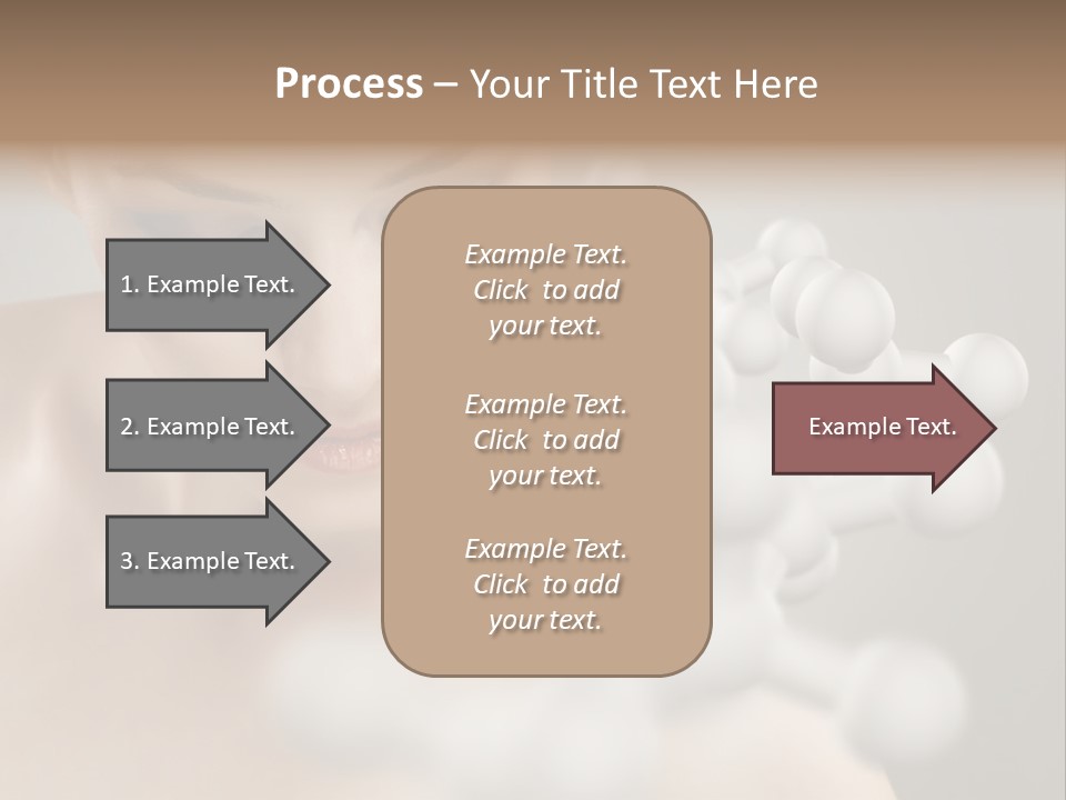 A Beautiful Woman With Her Eyes Closed And A Lot Of Bubbles Coming Out Of Her PowerPoint Template