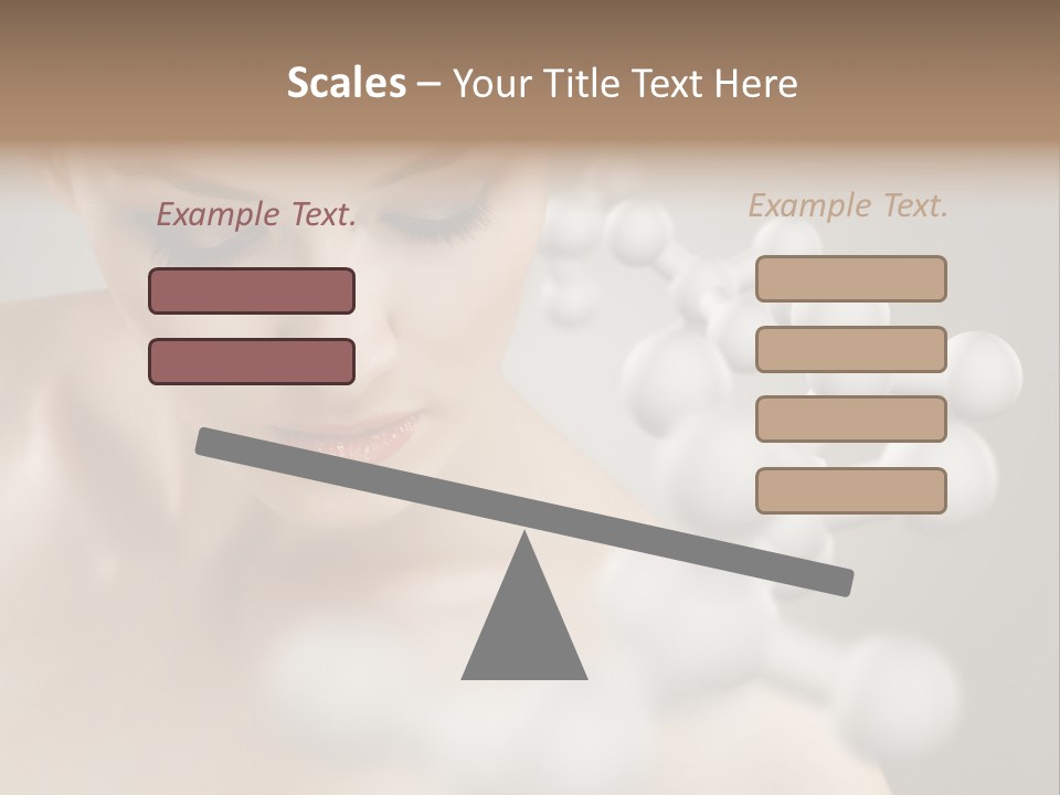 A Beautiful Woman With Her Eyes Closed And A Lot Of Bubbles Coming Out Of Her PowerPoint Template