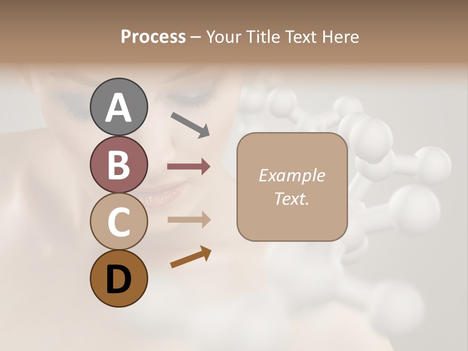 A Beautiful Woman With Her Eyes Closed And A Lot Of Bubbles Coming Out Of Her PowerPoint Template