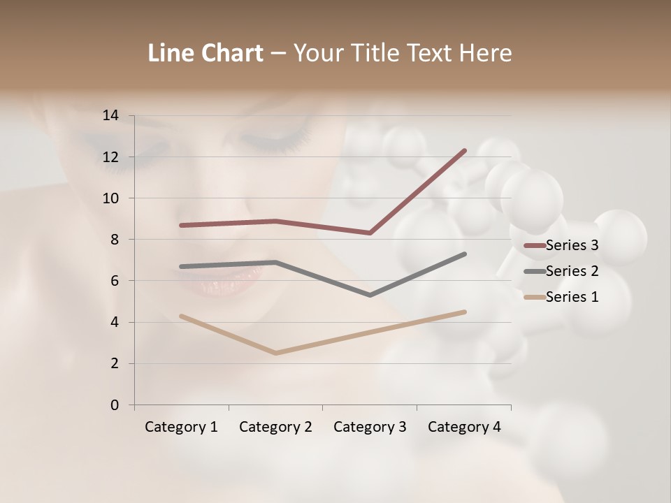A Beautiful Woman With Her Eyes Closed And A Lot Of Bubbles Coming Out Of Her PowerPoint Template