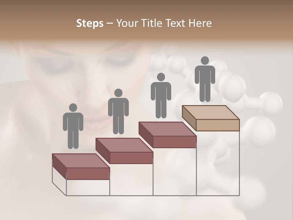 A Beautiful Woman With Her Eyes Closed And A Lot Of Bubbles Coming Out Of Her PowerPoint Template