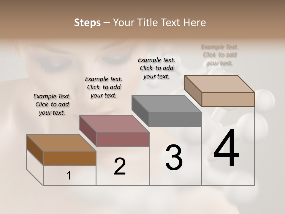 A Beautiful Woman With Her Eyes Closed And A Lot Of Bubbles Coming Out Of Her PowerPoint Template