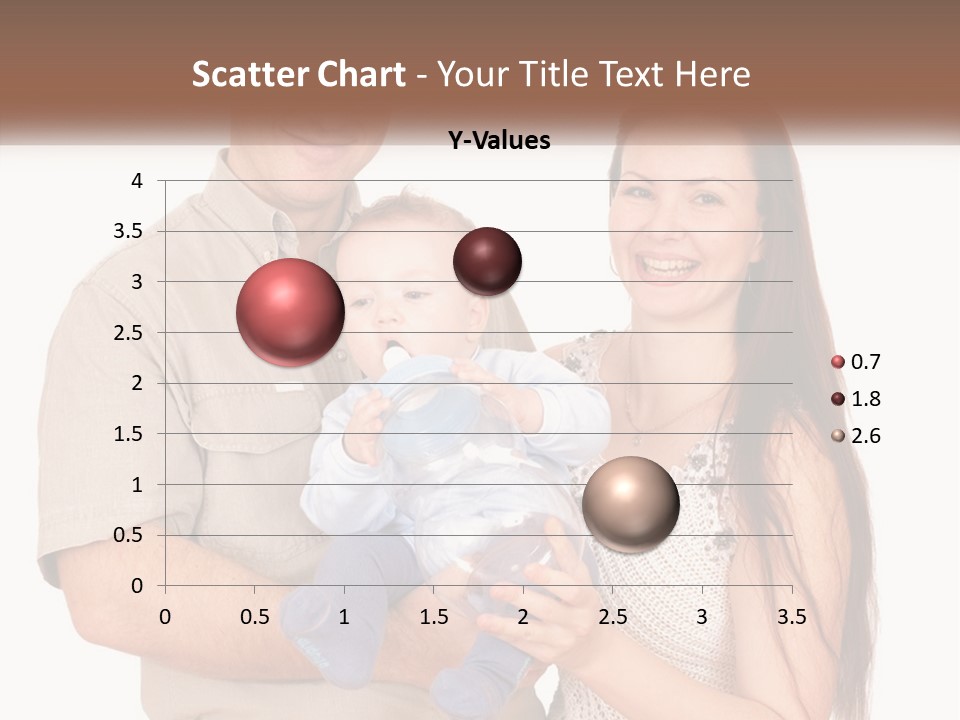 A Man And Woman Holding A Baby In Their Arms PowerPoint Template