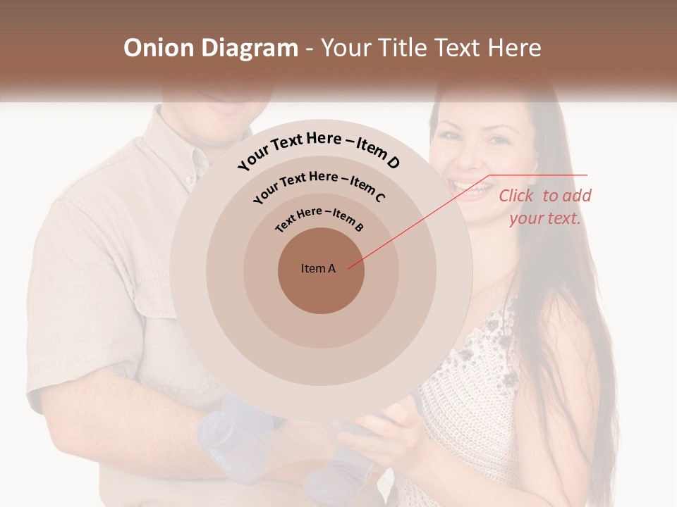 A Man And Woman Holding A Baby In Their Arms PowerPoint Template