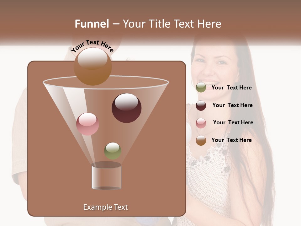 A Man And Woman Holding A Baby In Their Arms PowerPoint Template