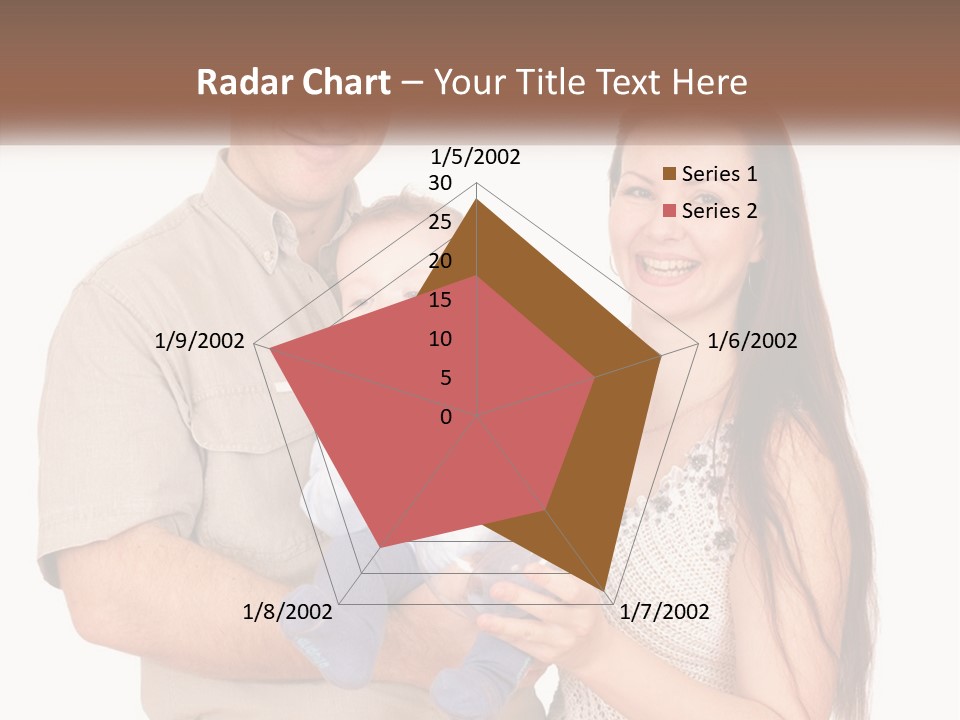A Man And Woman Holding A Baby In Their Arms PowerPoint Template