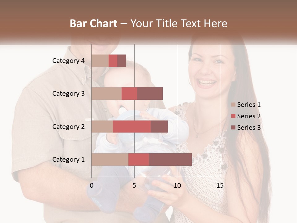 A Man And Woman Holding A Baby In Their Arms PowerPoint Template