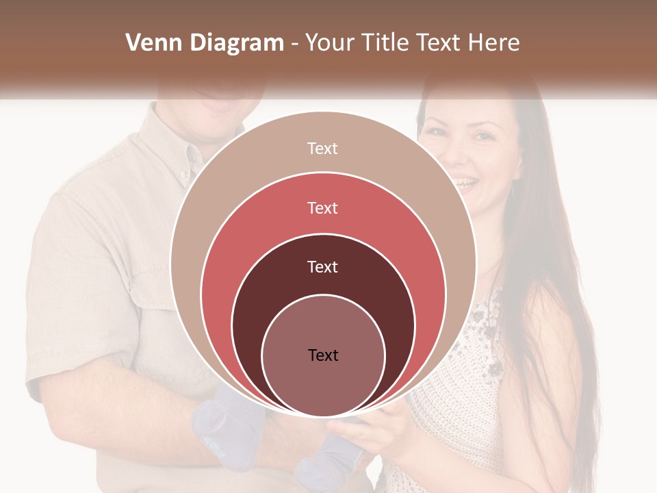 A Man And Woman Holding A Baby In Their Arms PowerPoint Template