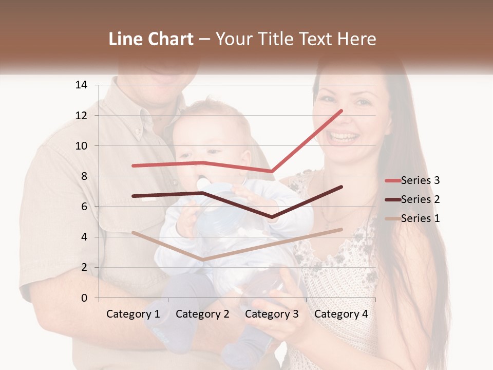 A Man And Woman Holding A Baby In Their Arms PowerPoint Template