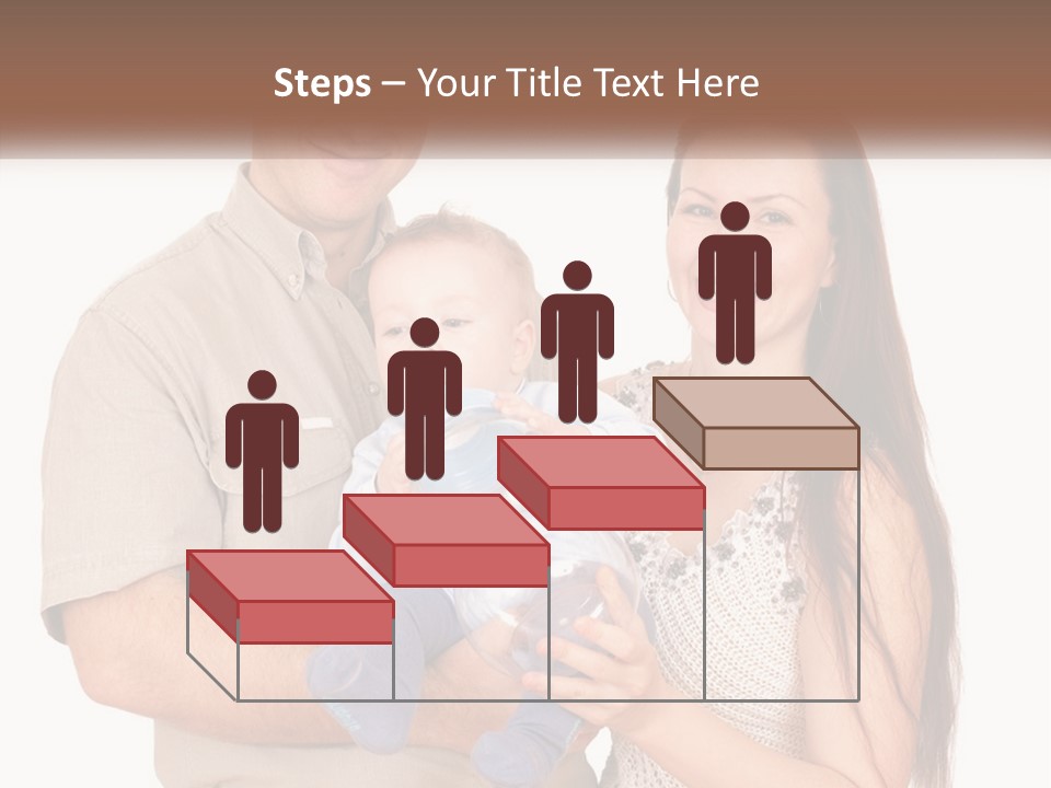 A Man And Woman Holding A Baby In Their Arms PowerPoint Template