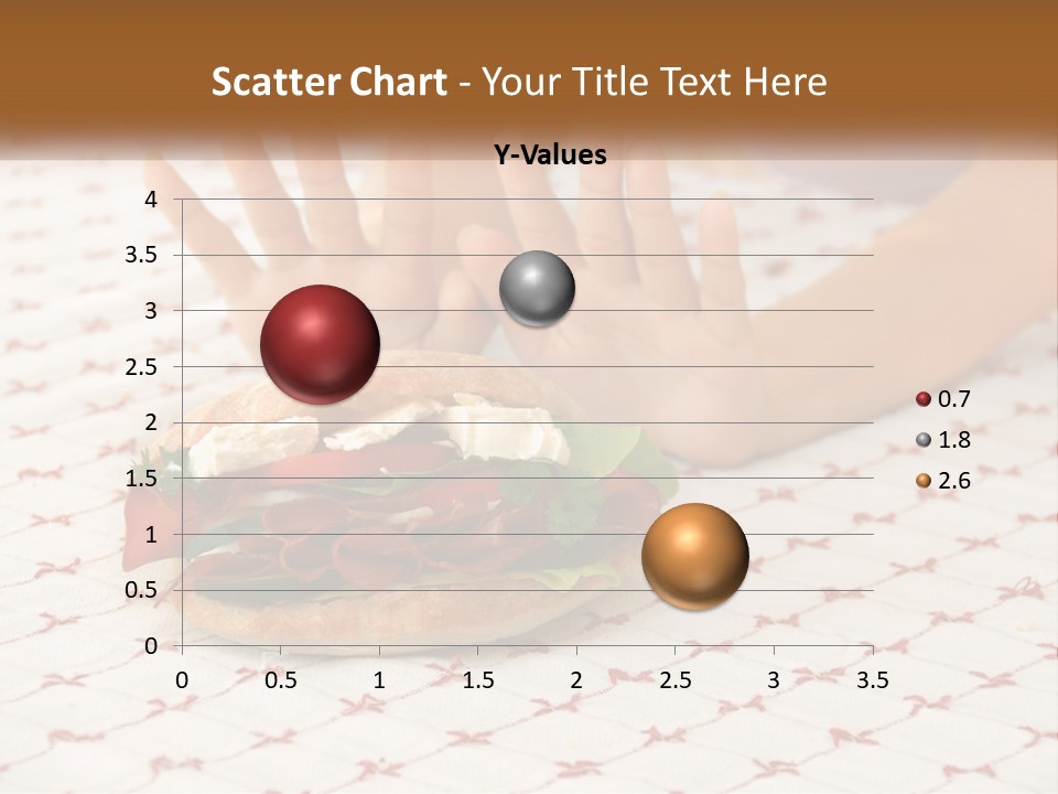 A Person Sitting At A Table With A Sandwich On It PowerPoint Template