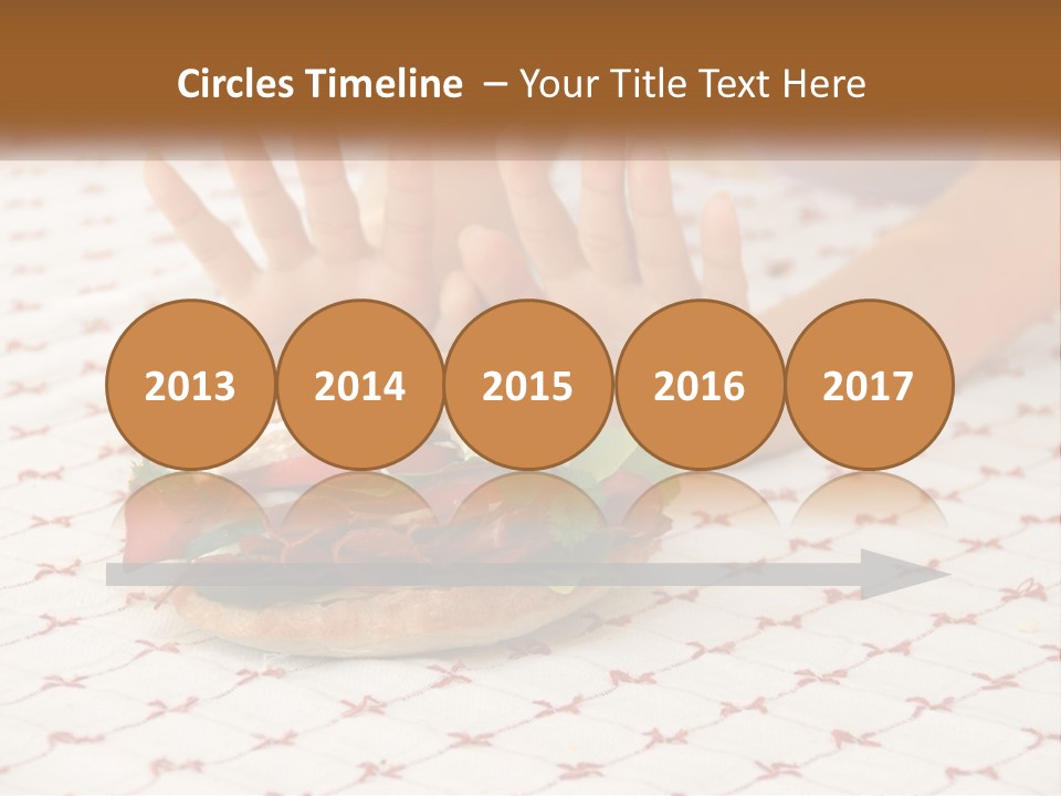 A Person Sitting At A Table With A Sandwich On It PowerPoint Template