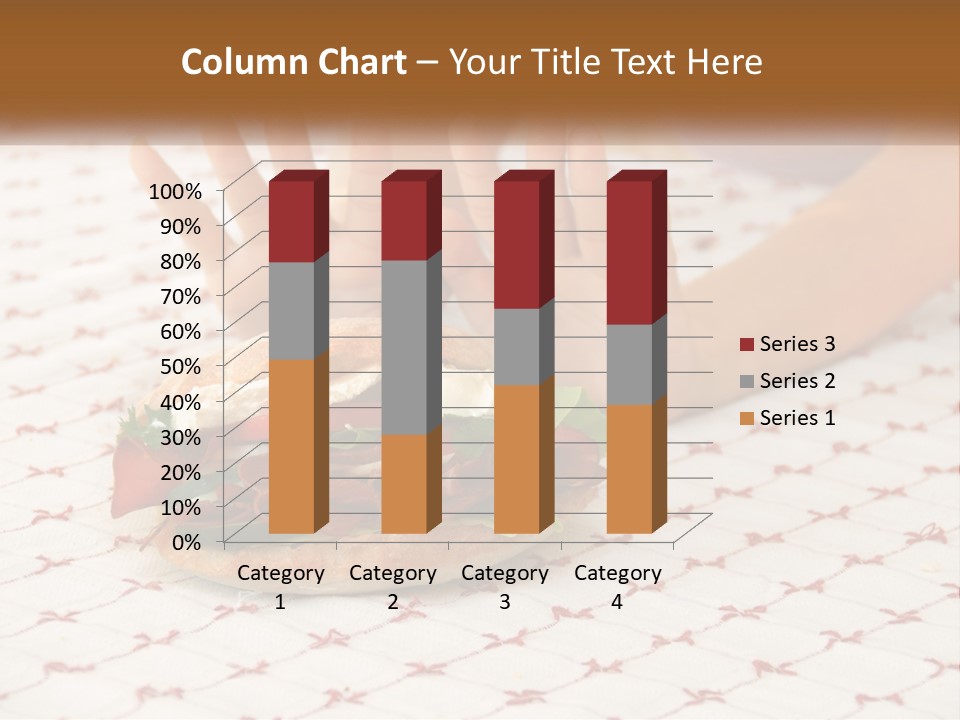A Person Sitting At A Table With A Sandwich On It PowerPoint Template