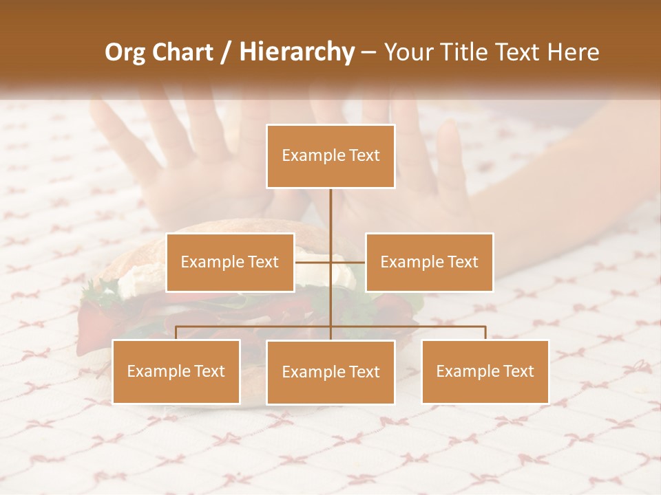 A Person Sitting At A Table With A Sandwich On It PowerPoint Template