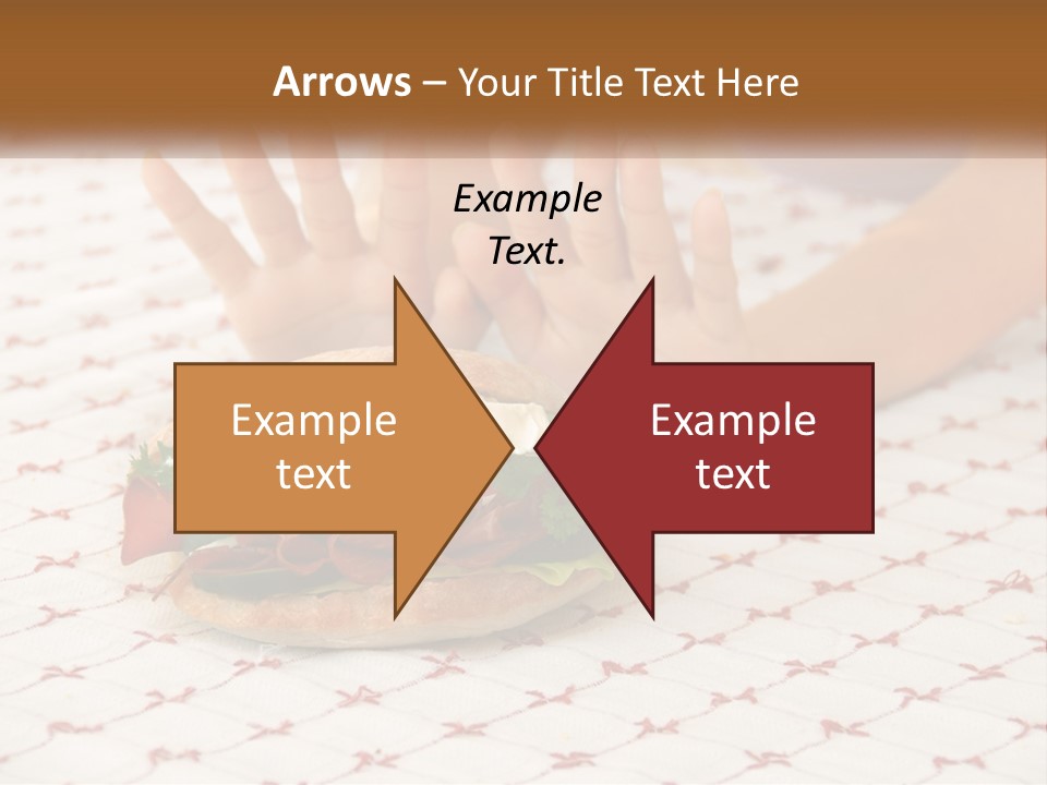 A Person Sitting At A Table With A Sandwich On It PowerPoint Template