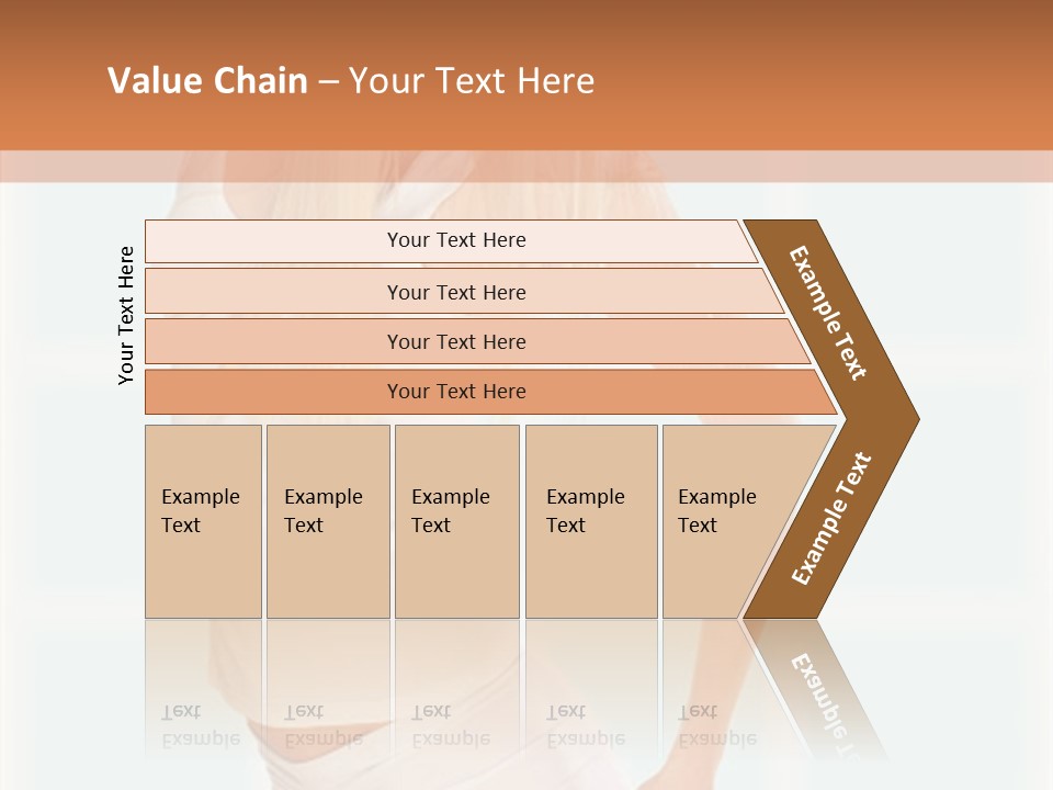A Woman In A White Top Is Posing For A Picture PowerPoint Template