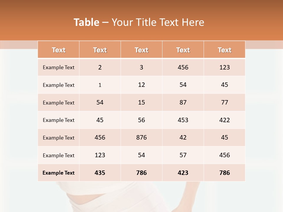 A Woman In A White Top Is Posing For A Picture PowerPoint Template