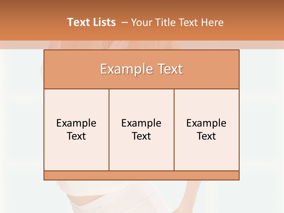 A Woman In A White Top Is Posing For A Picture PowerPoint Template