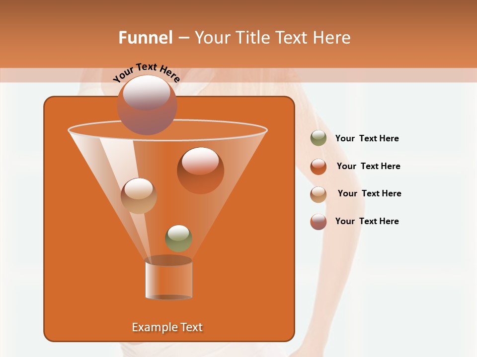 A Woman In A White Top Is Posing For A Picture PowerPoint Template