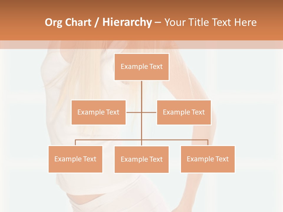 A Woman In A White Top Is Posing For A Picture PowerPoint Template