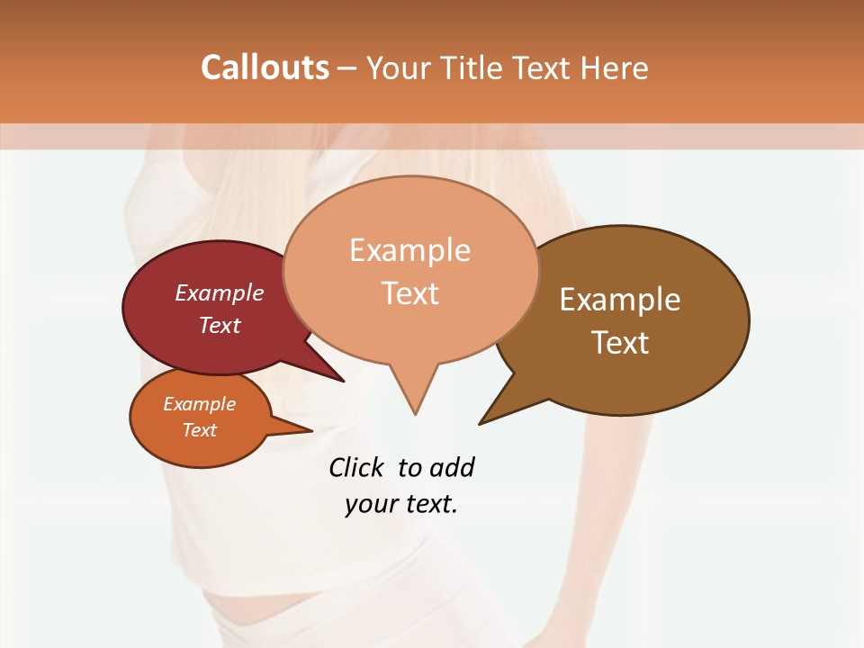A Woman In A White Top Is Posing For A Picture PowerPoint Template