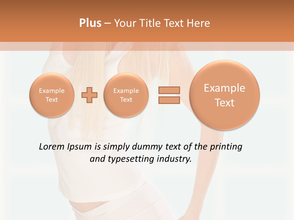 A Woman In A White Top Is Posing For A Picture PowerPoint Template