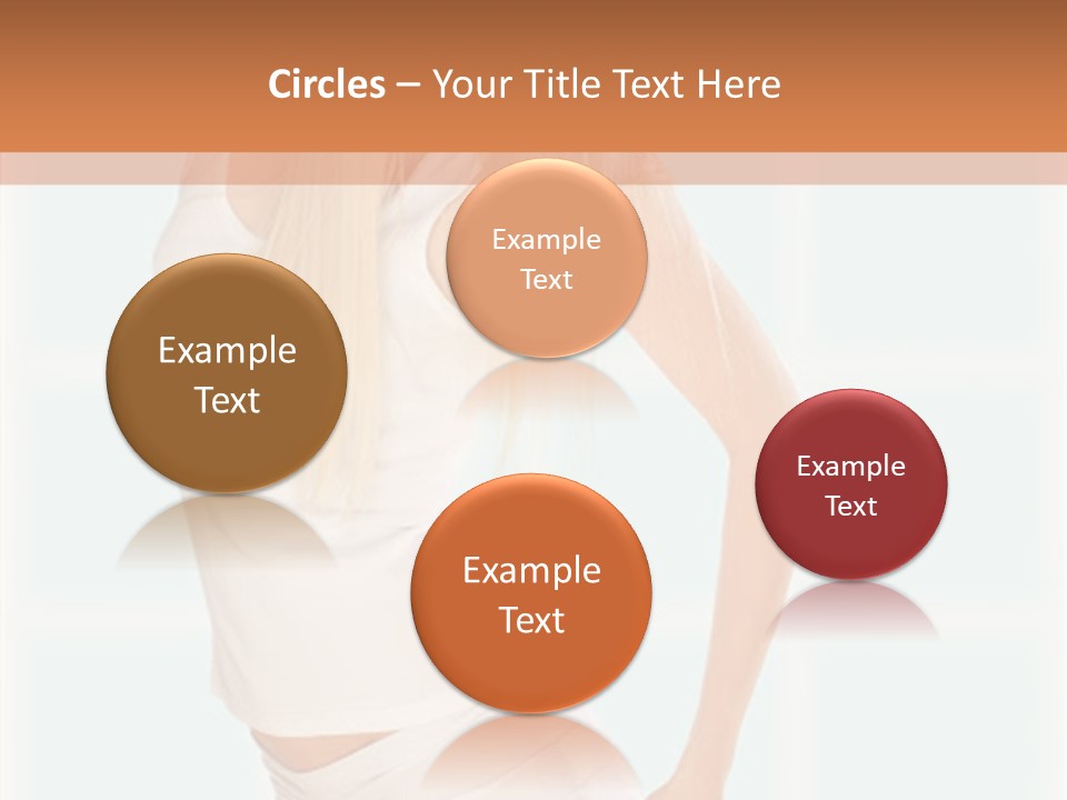 A Woman In A White Top Is Posing For A Picture PowerPoint Template