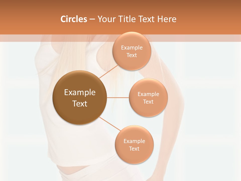 A Woman In A White Top Is Posing For A Picture PowerPoint Template