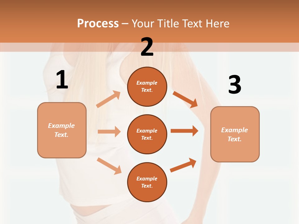 A Woman In A White Top Is Posing For A Picture PowerPoint Template