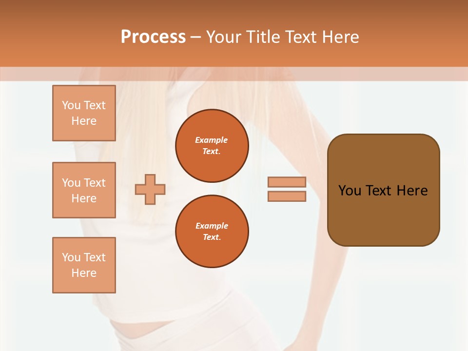 A Woman In A White Top Is Posing For A Picture PowerPoint Template