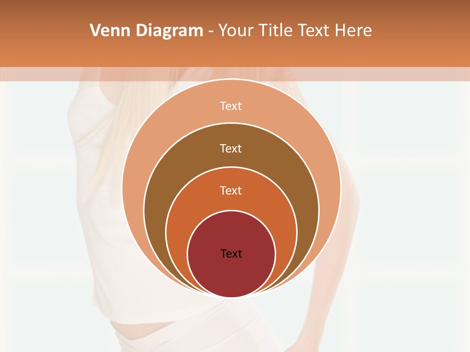 A Woman In A White Top Is Posing For A Picture PowerPoint Template