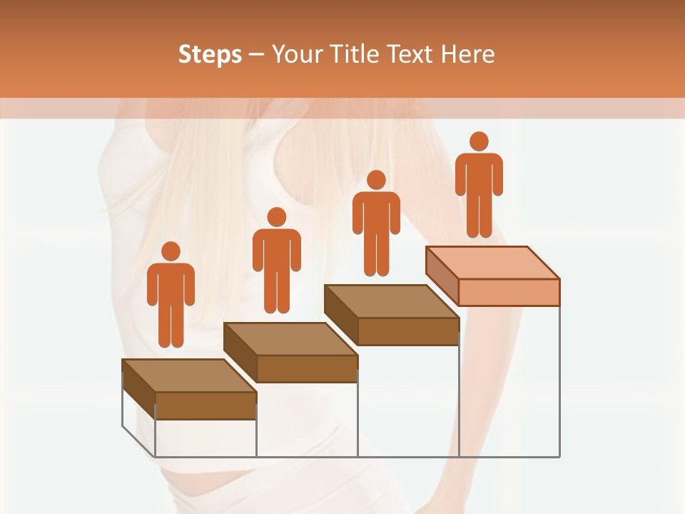A Woman In A White Top Is Posing For A Picture PowerPoint Template