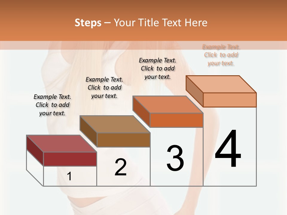 A Woman In A White Top Is Posing For A Picture PowerPoint Template